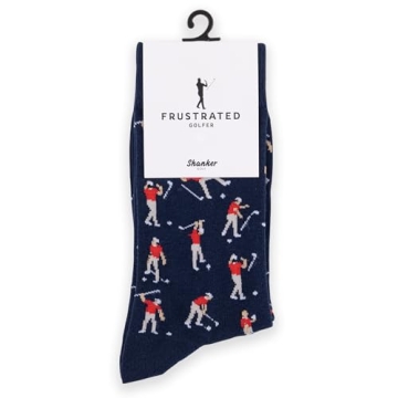 Shanker Golf Socks - Funny Angry Golfer Gift for Men - Size 10-13