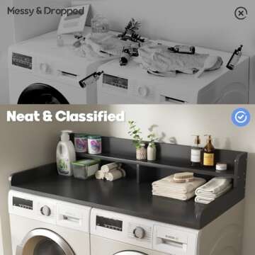 BigPonPon Washer and Dryer Countertop - Stylish Space Saver