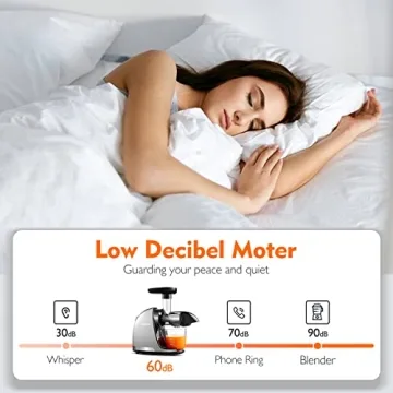 AMZCHEF Masticating Juicer - Nutrient-Rich Cold Press Juice