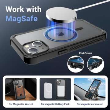Jaroco iPhone 13 Case with MagSafe Heavy Duty Protection