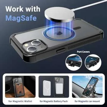 Jaroco iPhone 13 Case with MagSafe Heavy Duty Protection