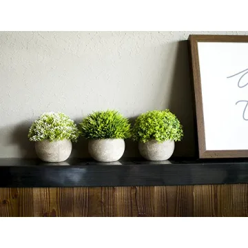 Opps Artificial Mini Plants in Gray Pot - Set of 3