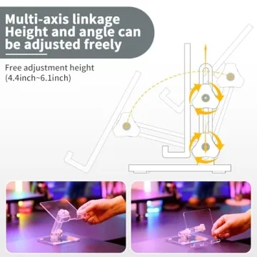 TAELXIID Adjustable Phone & Tablet Stand for Desk