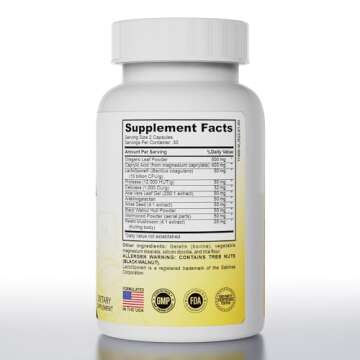 Pure Peak Candida Cleanse - Gut & Colon Support (60 Capsules) - for Men & Women - Natural Herbs for ...