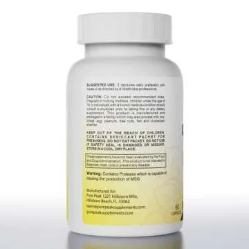 Pure Peak Candida Cleanse - Gut & Colon Support (60 Capsules) - for Men & Women - Natural Herbs for Intestinal Detox - Anti Yeast Overgrowth - Oregano Leaf, Wormwood, Black Walnut, Caprylic Acid