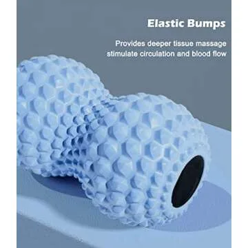 KITWILD Peanut Massage Ball, Double Lacrosse Massage Roller Ball for Deep Tissue Muscle Massage, Physical Therapy, Myofascial Release, Muscle Knots, and Yoga Therapy