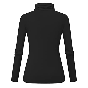 Herou Women’s Turtleneck Casual Slim Fitted Long Sleeve