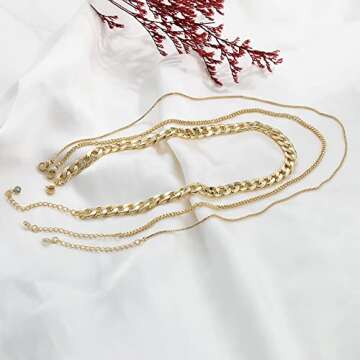 Freekiss Gold Layered Necklace for Women - Trendy Design