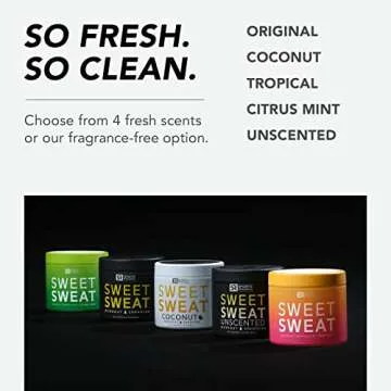 Sweet Sweat 'Workout Enhancer' Gel - Maximize Your Exercise & Sweat Faster - 13.5oz Jar (Tropical Scent)