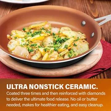 Gotham Steel 5 Piece Cookware Set with Ultra Nonstick Features