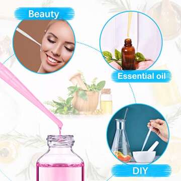 ovsor 100PCS Plastic Disposable Transfer Pipettes, 3ml Calibrated Pipette Dropper for and Science Laboratory