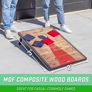 GoSports Rustic Cornhole Game Set for Outdoor Fun