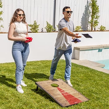 GoSports Rustic Cornhole Game Set for Outdoor Fun