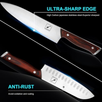 Imarku 16-Piece Kitchen Knife Set - Sharp & Stylish