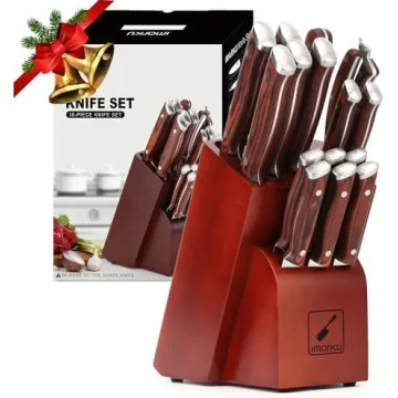 Imarku 16-Piece Kitchen Knife Set - Sharp & Stylish