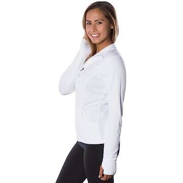 Global Blank Define Jacket - Women’s Athletic Zip-Up for Workouts and Casual Wear