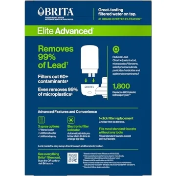 Brita Faucet Mount Water Filter - Clean & Pure Tap Water