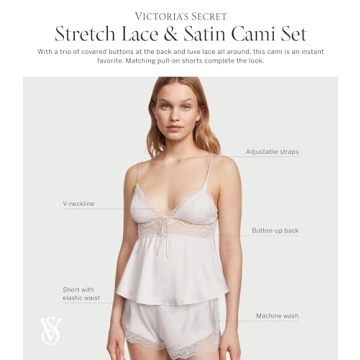 Victoria's Secret Lace & Satin Cami Set for Women