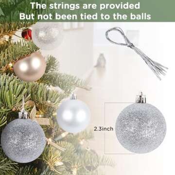 DIY Christmas Balls Ornament Tree Set for Festive Decor
