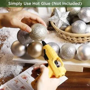 DIY Christmas Balls Ornament Tree Set for Festive Decor