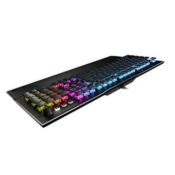 ROCCAT Vulcan 121 AIMO Linear Mechanical Titan Switch Full-size PC Gaming Keyboard with Per-key AIMO...
