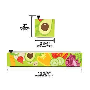 ChicWrap Veggies Refillable Plastic Wrap Dispenser