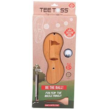 Deluxe Ring Toss Game for Adults, Indoor or Outdoor Hook and Ring Game, Golf Gifts for Men, Man Cave...