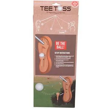 Deluxe Ring Toss Game for Adults, Indoor or Outdoor Hook and Ring Game, Golf Gifts for Men, Man Cave Décor