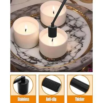 YOUTUOY 4 in 1 Candle Accessory Set for Candle Lovers