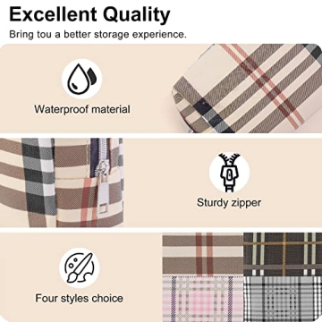 MAANGE Small PU Leather Makeup Bag for Travel Women