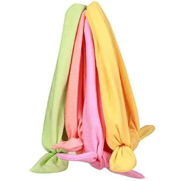 Jeatonge 12pcs Solid Color Headbands for Women Headwraps Hair Bands with Bows Stretchy Head Bands for Women's Hair Accessories Fashion Sport Bandana