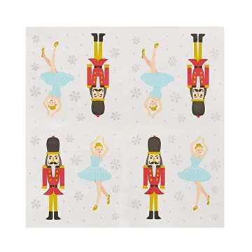 Juvale 100-Pack Holiday Paper Napkins - Festive Design