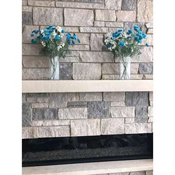 Floral Supply Online 10" Tall x 5" Wide Cylinder Glass Vase and Flower Guide Booklet -for Weddings, Events, Decorating, Arrangements, Flowers, Office, or Home Decor.