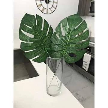 Floral Supply Online 10" Tall x 5" Wide Cylinder Glass Vase and Flower Guide Booklet -for Weddings, Events, Decorating, Arrangements, Flowers, Office, or Home Decor.