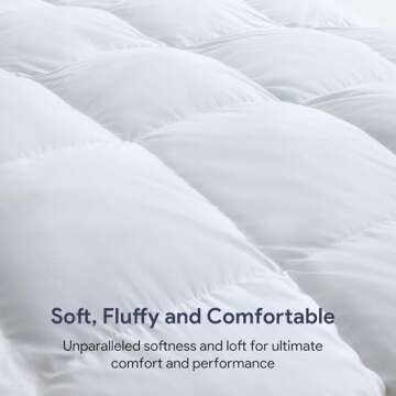 Maple&Stone Feather Down Comforter Queen Size All Season White Down Duvet Insert Ultra Soft 100% Cotton Cover Fluffy Queen Comforter 90 x 90 Inches