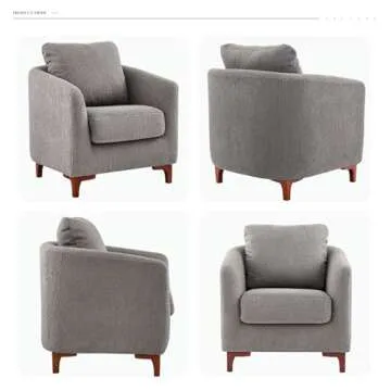 Stylish COLAMY Sherpa Accent Chair & Ottoman Set