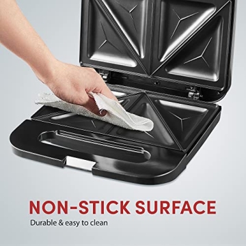 Elite Gourmet Grilled Cheese Sandwich Maker - Easy Snacks