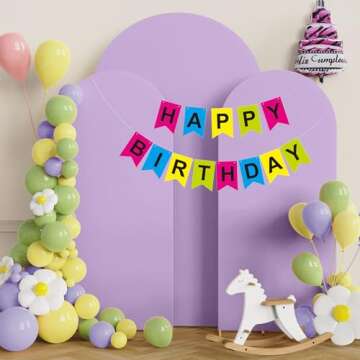 Putros Lavender Wedding Arch Covers for Elegant Decor