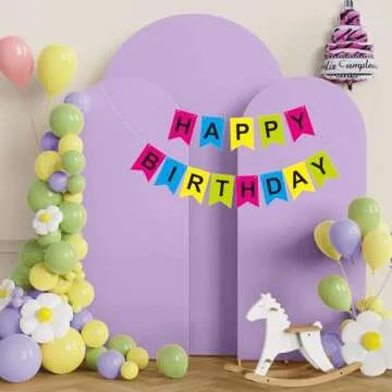 Putros Lavender Wedding Arch Covers for Elegant Decor