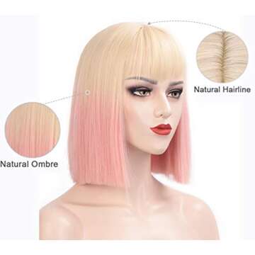 Stylish aSulis Highlight Short Bob Wigs for Women