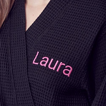 Lotus Linen Lightweight Waffle Robe for Women - Spa Luxury