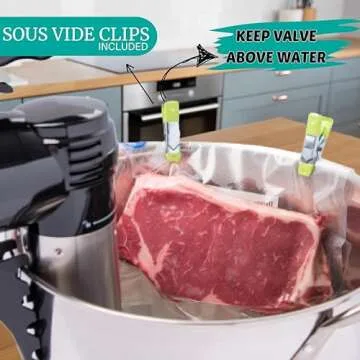 Sous Vide Bags with Pump - Reusable Vacuum Seal Storage