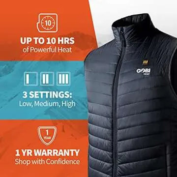 Dune Men’s Heated Vest - 10 Hours of All-Day Warmth