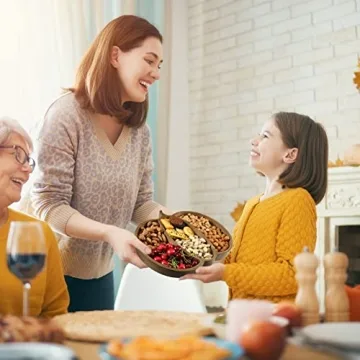 Spiareal Pumpkin Serving Platter for Thanksgiving and Christmas