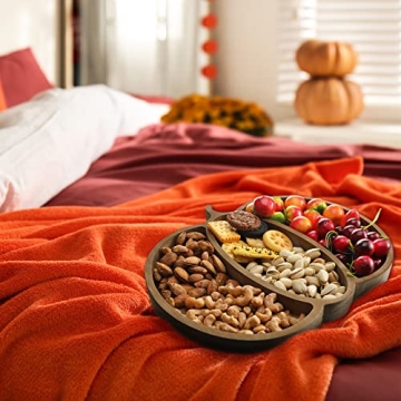 Spiareal Pumpkin Serving Platter for Thanksgiving and Christmas