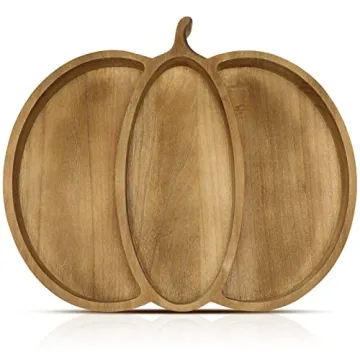 Spiareal Pumpkin Serving Platter for Thanksgiving and Christmas