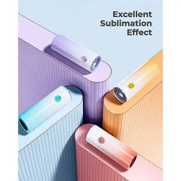 Hiipoo 20oz Skinny Sublimation Tumblers Set with Lids