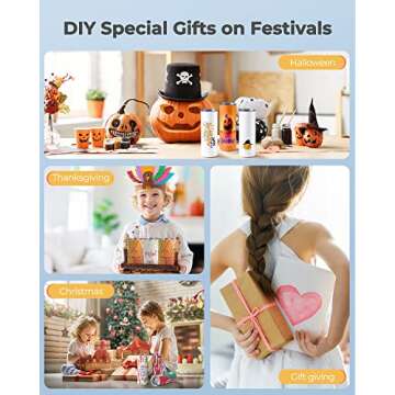 Hiipoo 20oz Skinny Sublimation Tumblers Set with Lids