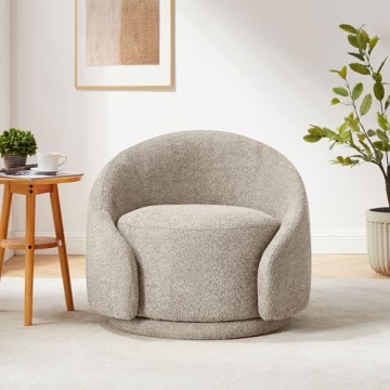 VANOMi Swivel Barrel Chair - Stylish Comfort for Any Space