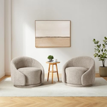 VANOMi Swivel Barrel Chair - Stylish Comfort for Any Space